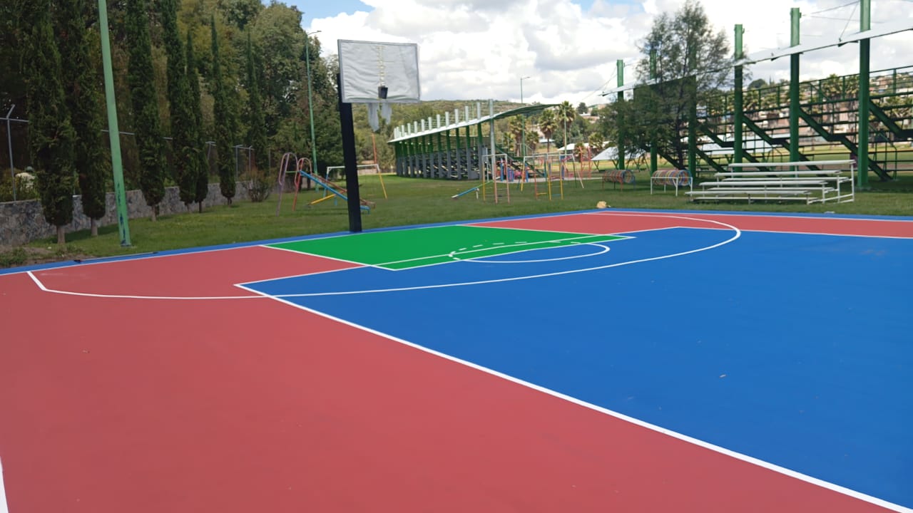 Cancha de basket y voleibol